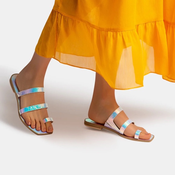 Dolce Vita Isala Sandals Iridescent Size 9 - Picture 8 of 8